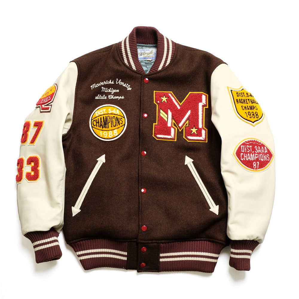 WHITESVILLE - 30oz. WOOL MELTON AWARD JACKET - MAVERICKS - WV15605