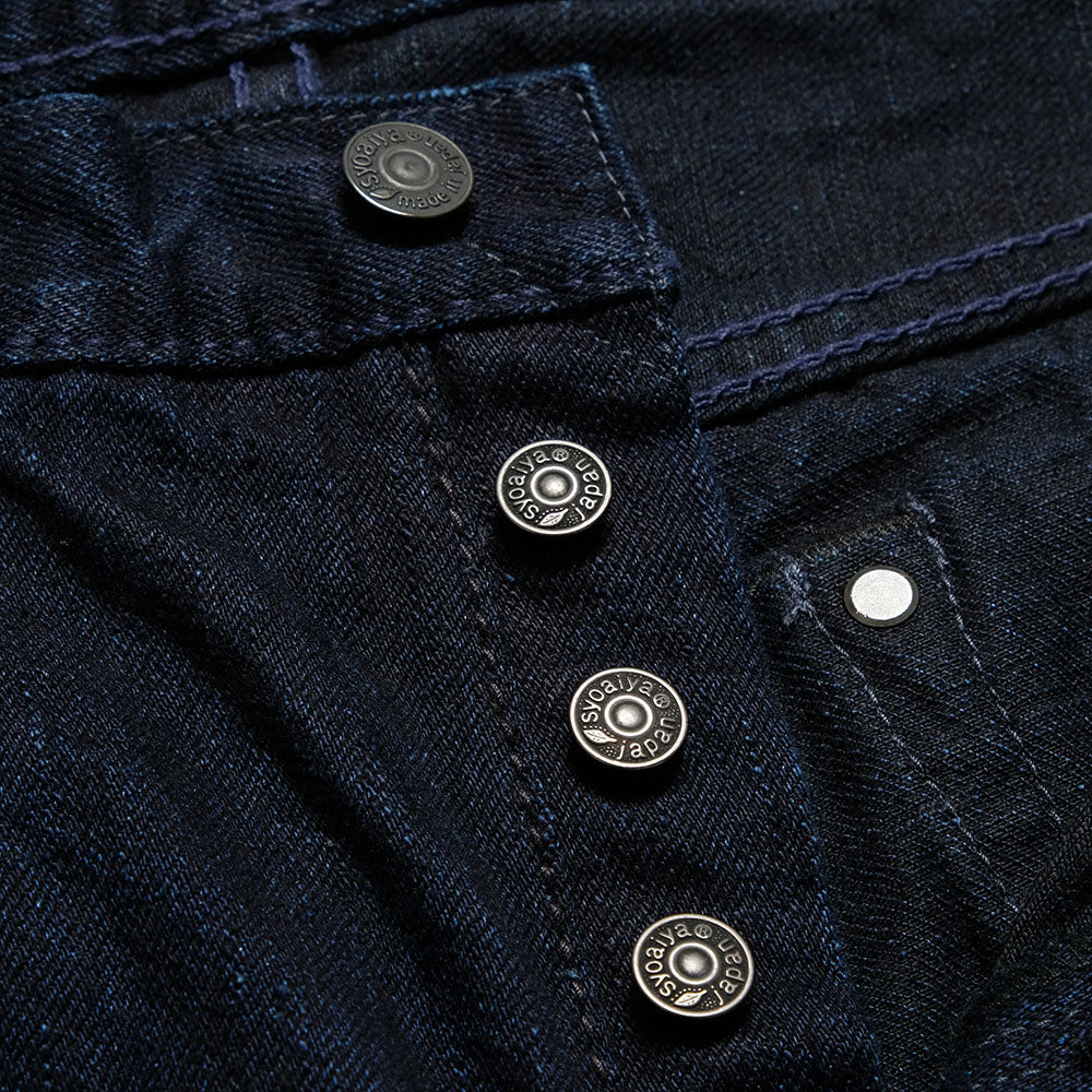 Pure Blue Japan - 14oz Indigo x Black Denim Slim Tapered - XX-013-IDBK