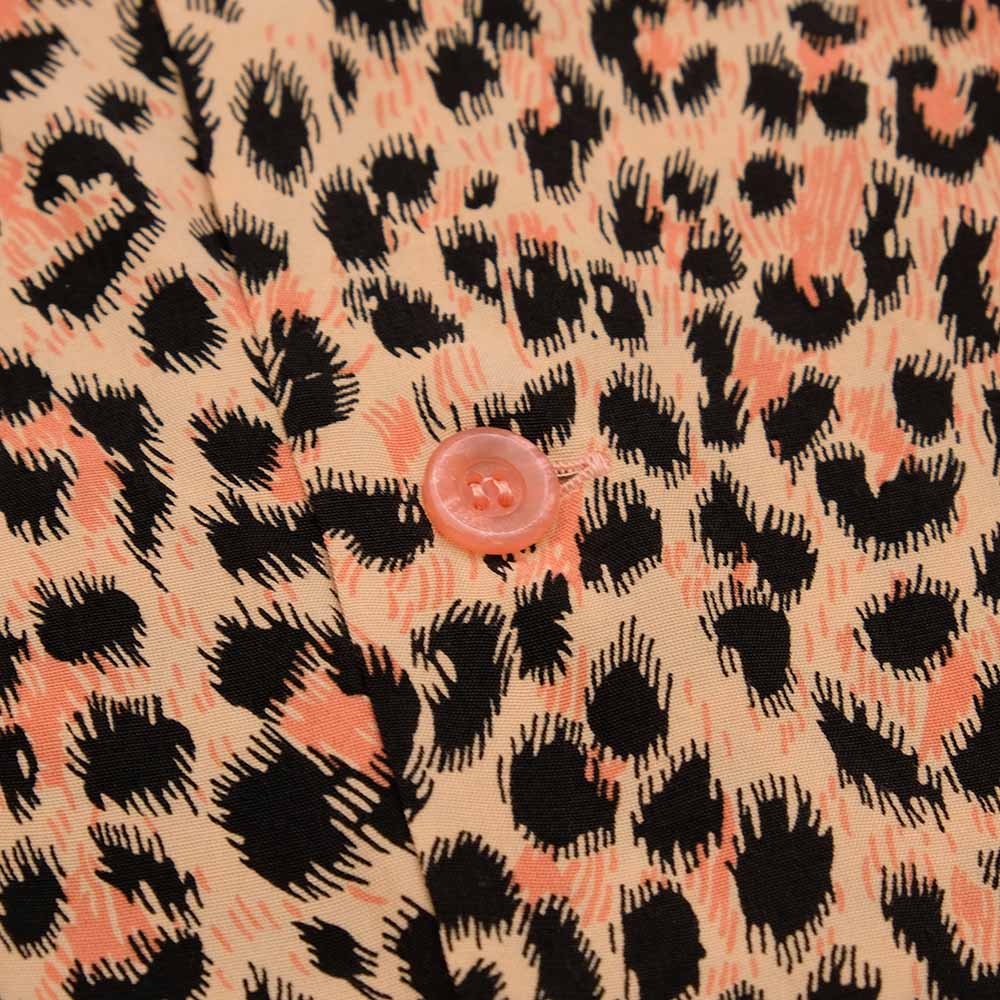 STAR OF HOLLYWOOD - HIGH DENSITY RAYON OPEN SHIRT - LEOPARD - SH39080