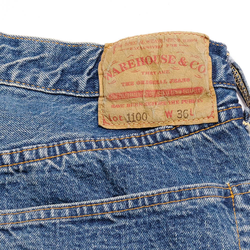 WAREHOUSE<br>2ND-HAND 1100 (USED WASH 淡)<br>1100