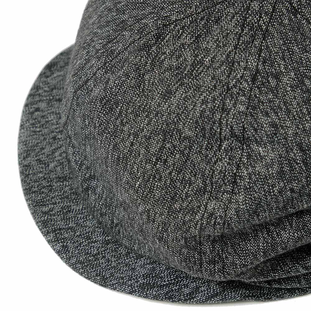 SUGAR CANE - 9oz. BLACK COVERT APPLEJACK CAP - SC02625