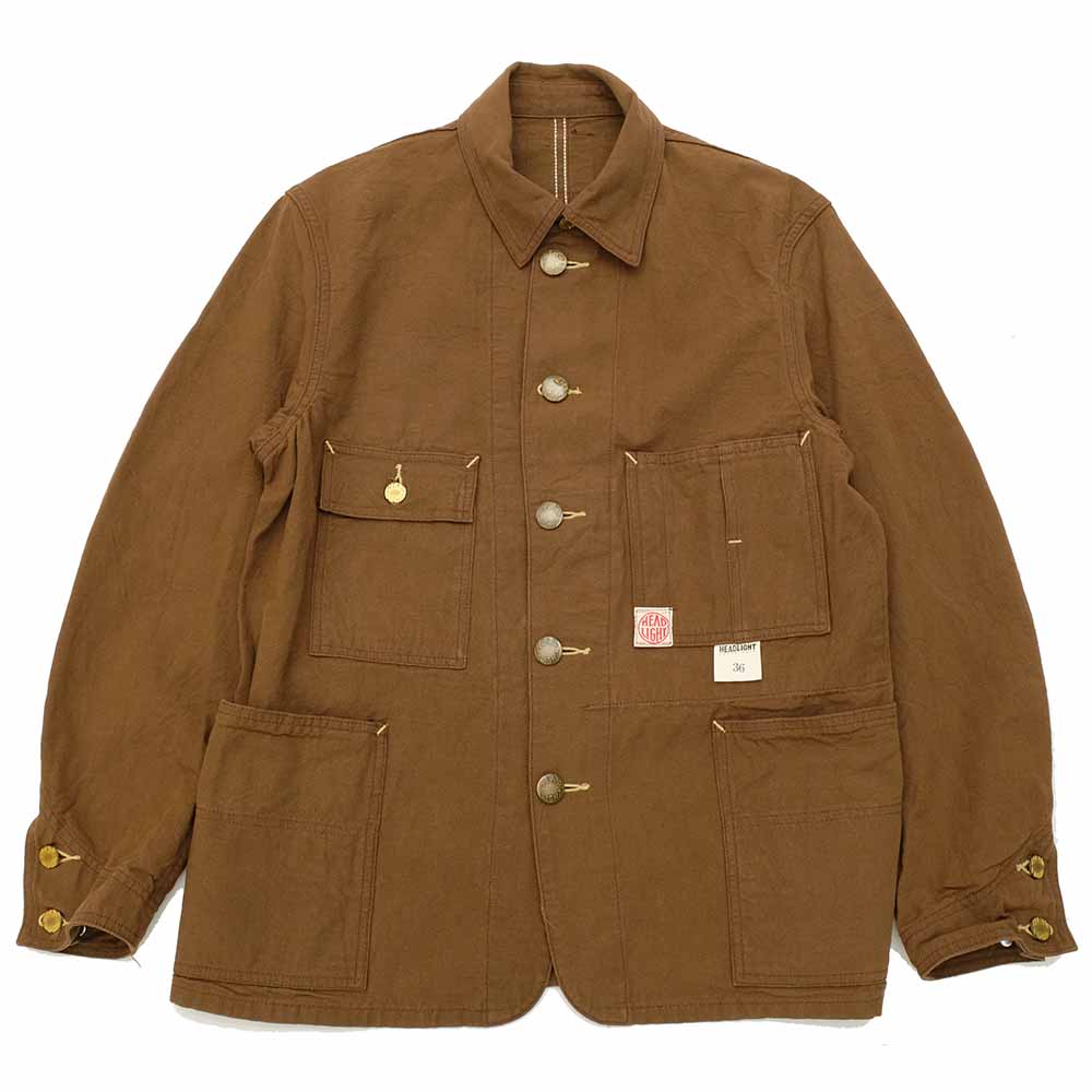 HEADLIGHT 9oz. BROWN DUCK WORK COAT HD15085