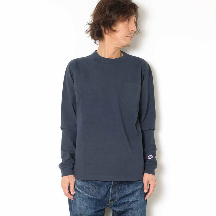 Champion - Made In USA - T1011 - Long Sleeve T-Shirt POCKET - C5-P401
