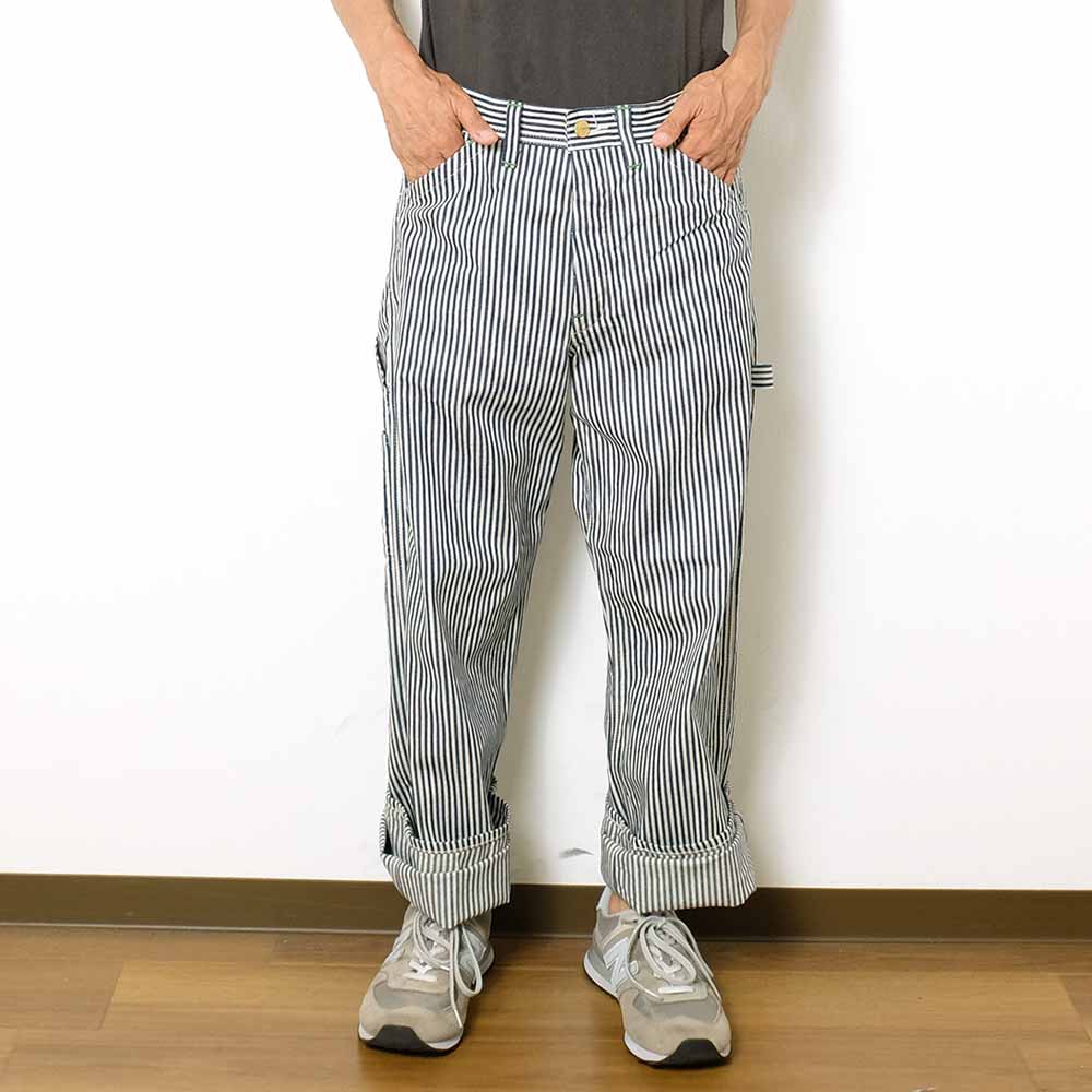 SUGAR CANE 11oz.HICKORY STRIPE WORK PANTS SC41823