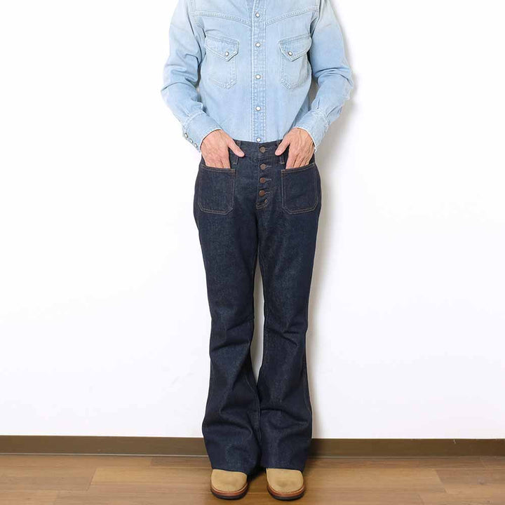 BIG JOHN - BUTTON UP BELL BOTTOM JEANS - MH402B-001