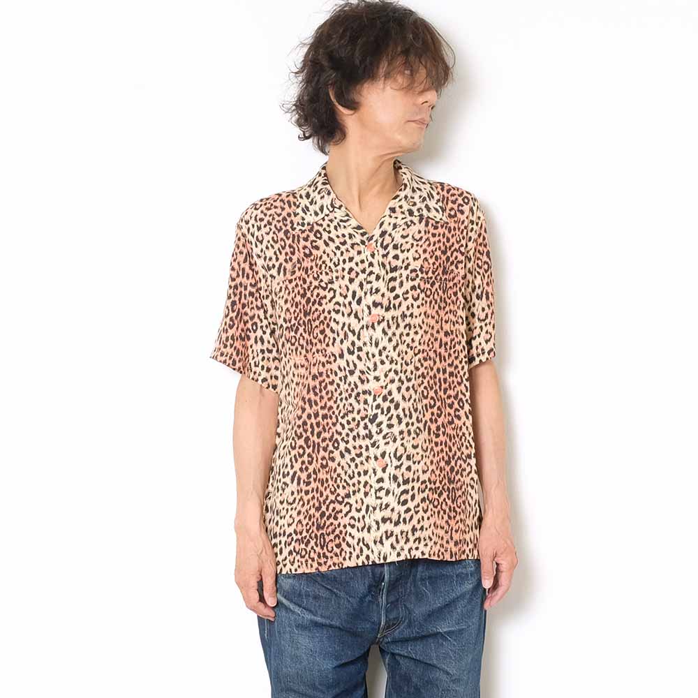 STAR OF HOLLYWOOD - HIGH DENSITY RAYON OPEN SHIRT - LEOPARD - SH39080