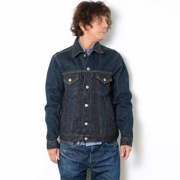 ONI DENIM 20oz ONI Secret Denim x 20oz Deep Indigo Secret Denim 3rd Type Denim Jacket ONI-02527P-COM