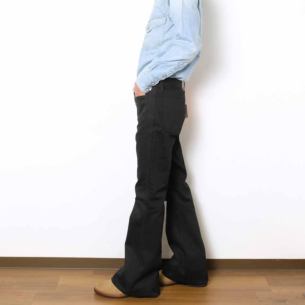BIG JOHN - BUTTON UP BELL BOTTOM BLACK - MH402B-61A