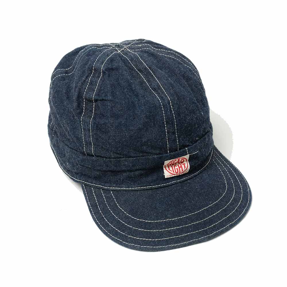 HEADLIGHT 9.5oz. SPECIAL WEAVE DENIM 6PANELS WORK CAP HD02693