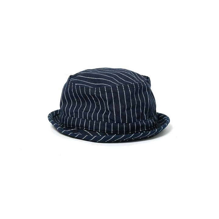 SUGAR CANE<br>WABASH STRIPE PORKPIE HAT<br>SC02467