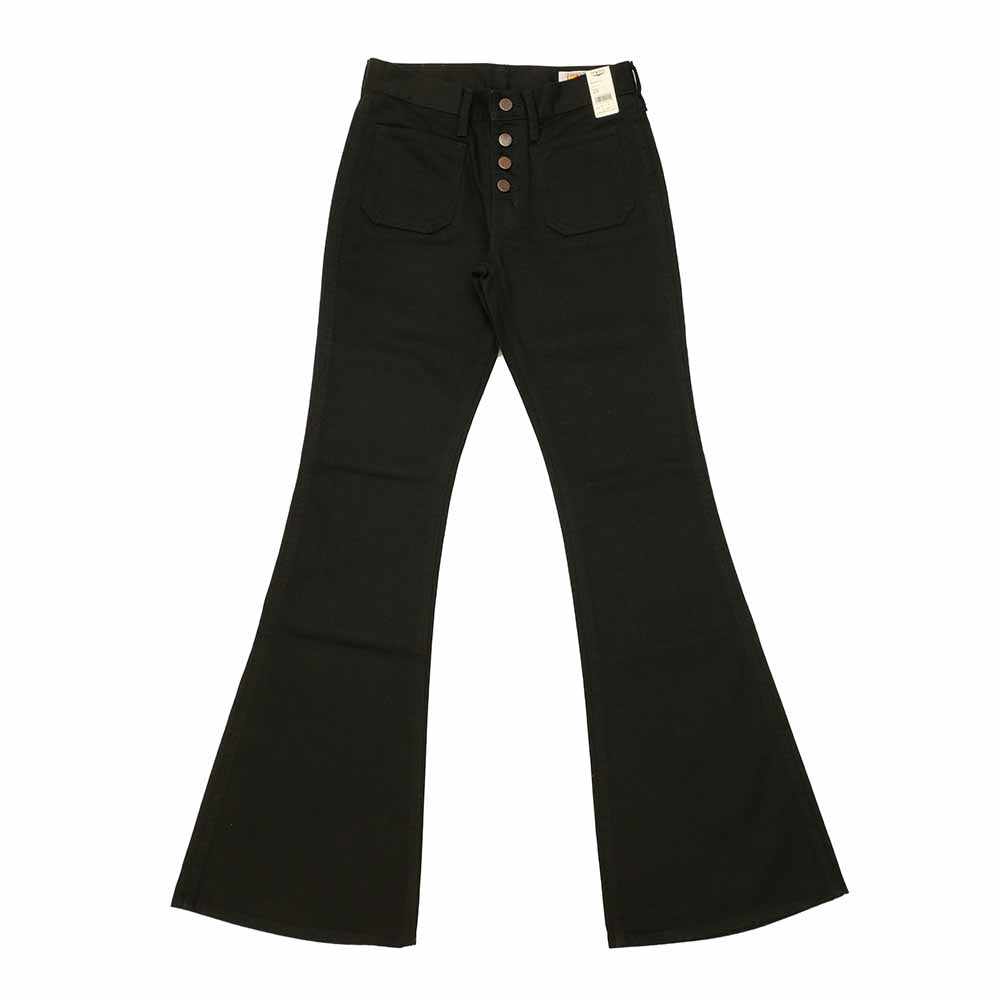BIG JOHN - BUTTON UP BELL BOTTOM BLACK - MH402B-61A