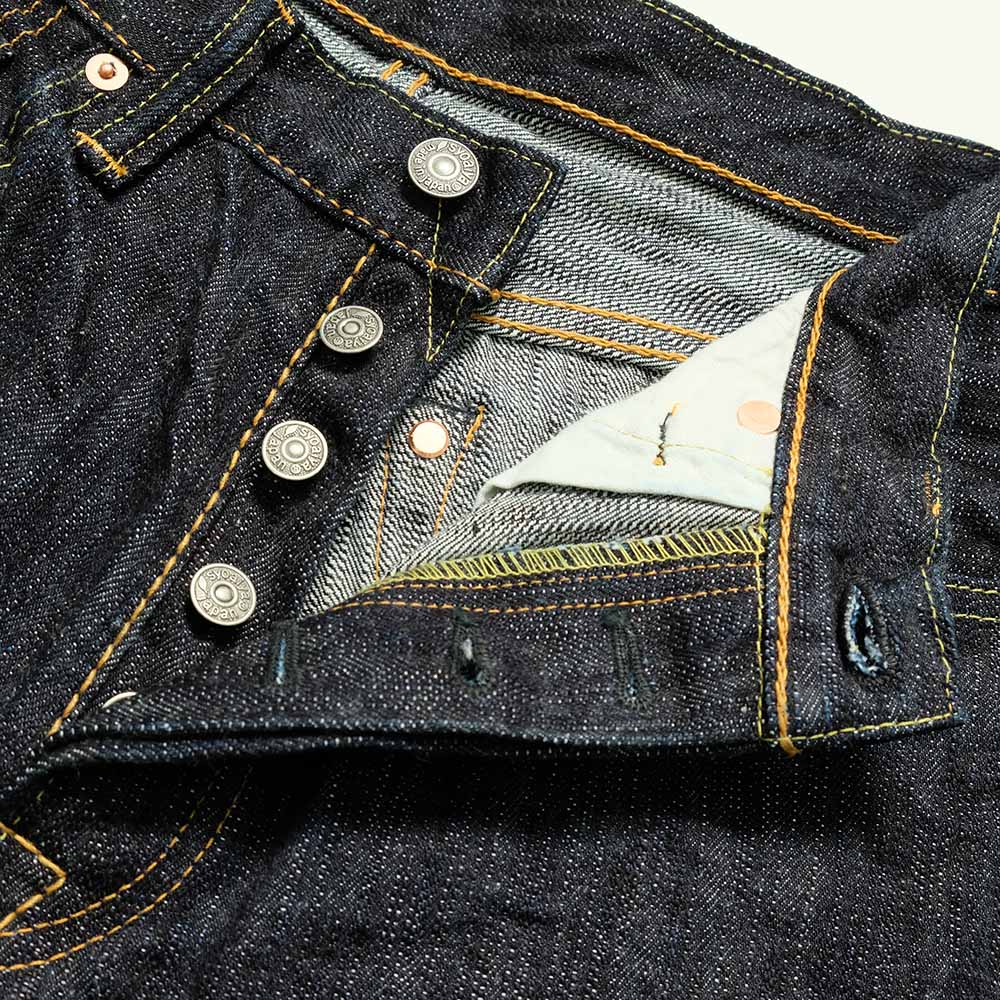 pure blue japan<br>Lot. EX-019 17.5oz Extra Slub Selvedge denim Relaxed Tapered One Wash<br>EX-019