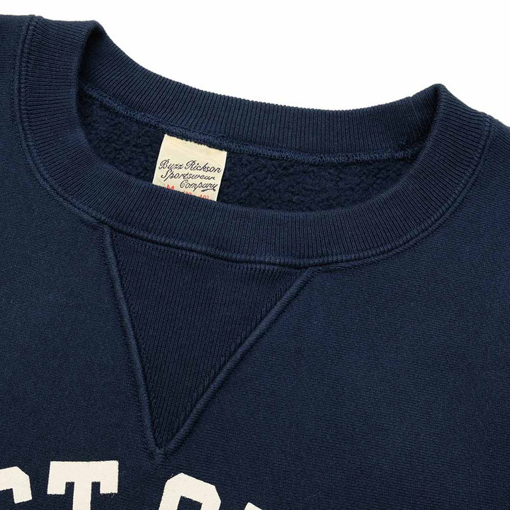 BUZZ RICKSON'S - HORIZONTAL KNITTING SWEAT SHIRT - COAST GUARD - BR68913