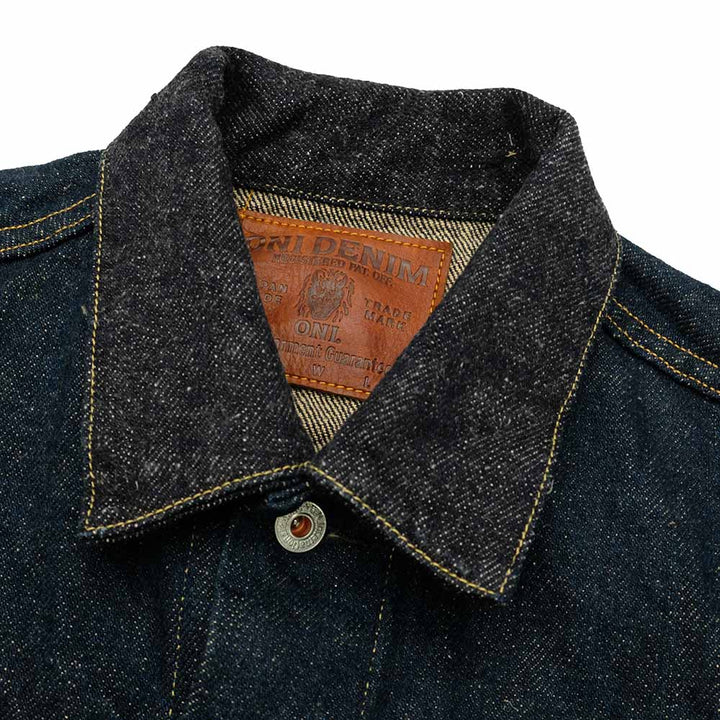 ONI DENIM 20oz ONI Secret Denim x 20oz Deep Indigo Secret Denim 3rd Type Denim Jacket ONI-02527P-COM
