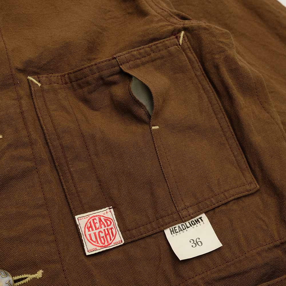 HEADLIGHT 9oz. BROWN DUCK WORK COAT HD15085