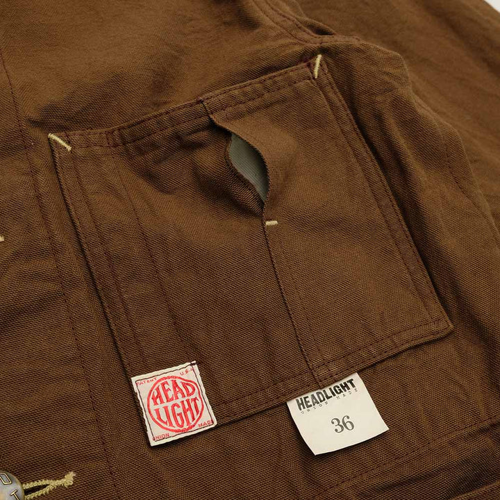 HEADLIGHT 9oz. BROWN DUCK WORK COAT HD15085