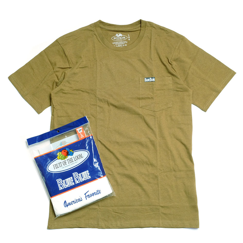 BLUE BLUE - FRUIT OF THE LOOM ・ BLUE BLUE 2パックポケットTシャツ - 700059795