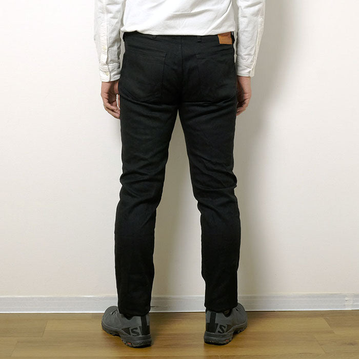 Burgus Plus - Zip Fly Tight Straight Stretch Jeans Black - 740-ST