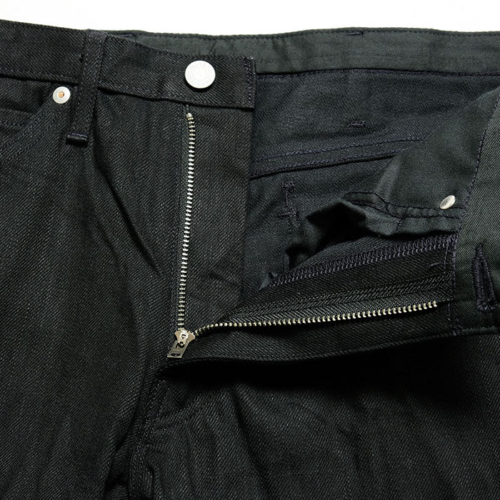 Burgus Plus - Zip Fly Tight Straight Stretch Jeans Black - 740-ST