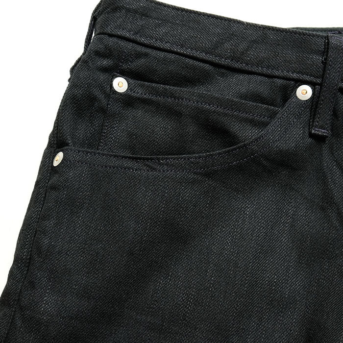 Burgus Plus - Zip Fly Tight Straight Stretch Jeans Black - 740-ST