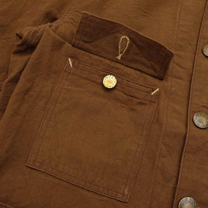 HEADLIGHT 9oz. BROWN DUCK WORK COAT HD15085