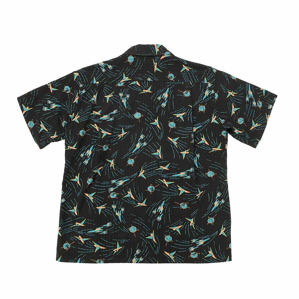 STAR OF HOLLYWOOD - DOBBY COTTON OPEN SHIRT - SPACE SHIP - SH39087