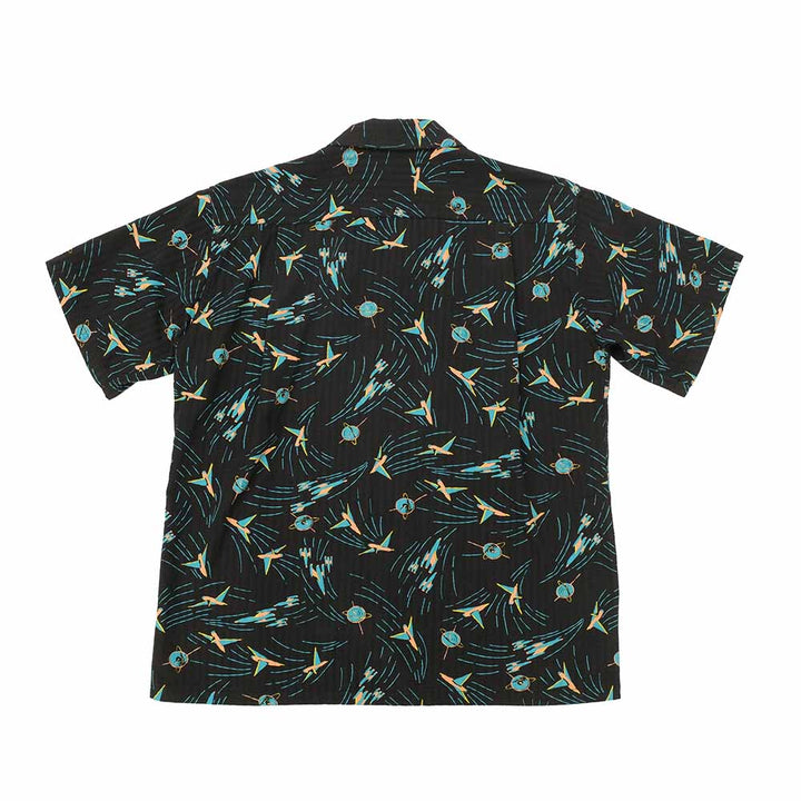 STAR OF HOLLYWOOD - DOBBY COTTON OPEN SHIRT - SPACE SHIP - SH39087