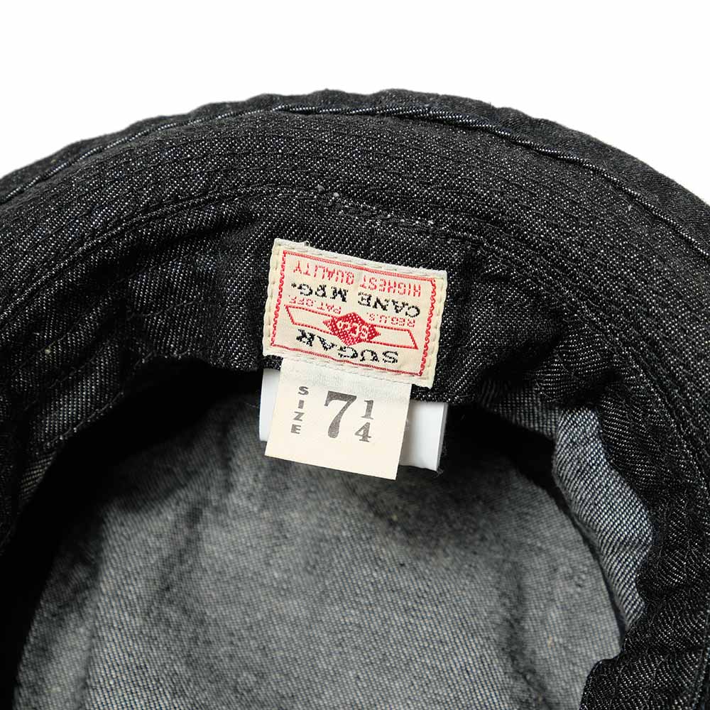 Sugar Cane 10oz.Denim Pork Pie Hat SC02466