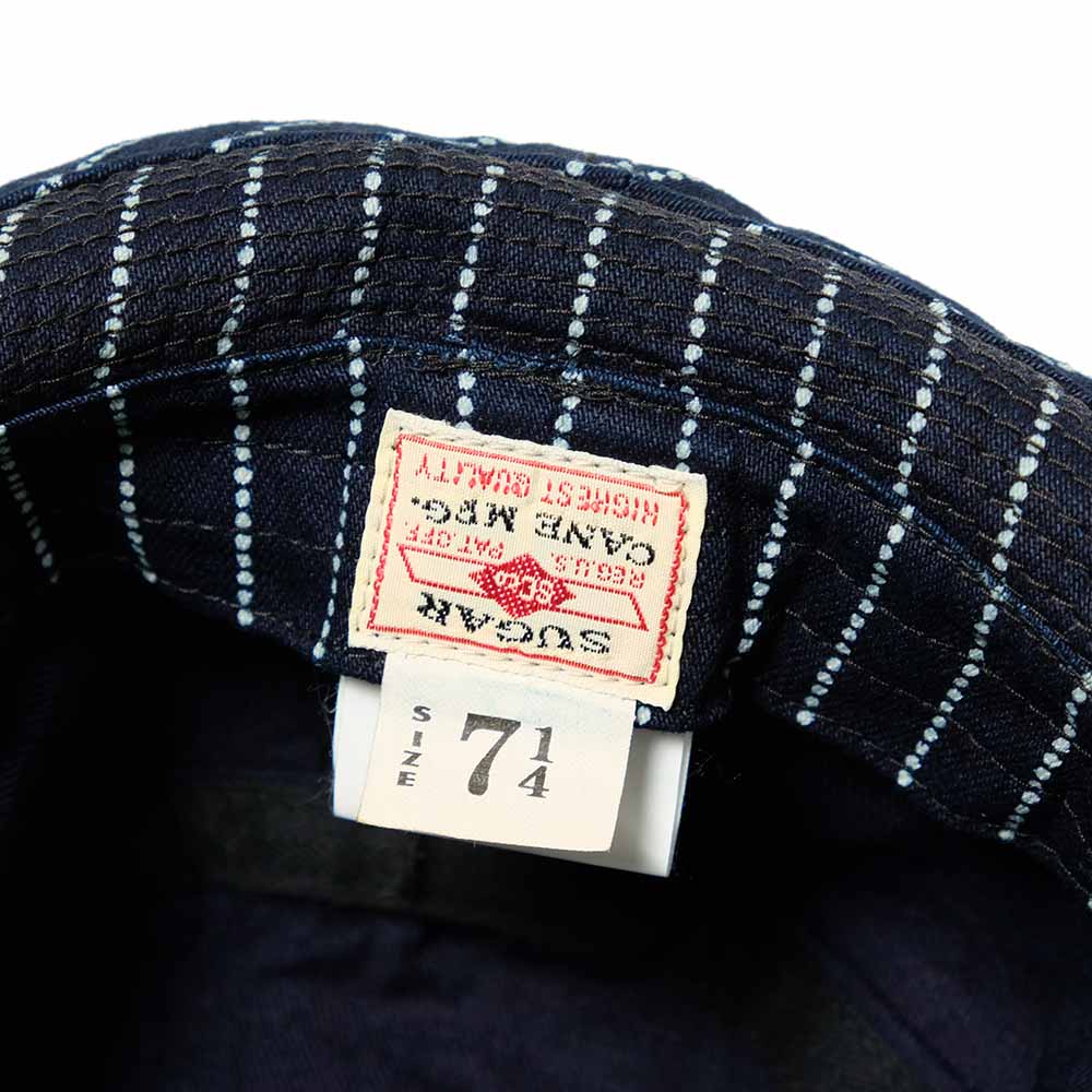 SUGAR CANE<br>WABASH STRIPE PORKPIE HAT<br>SC02467