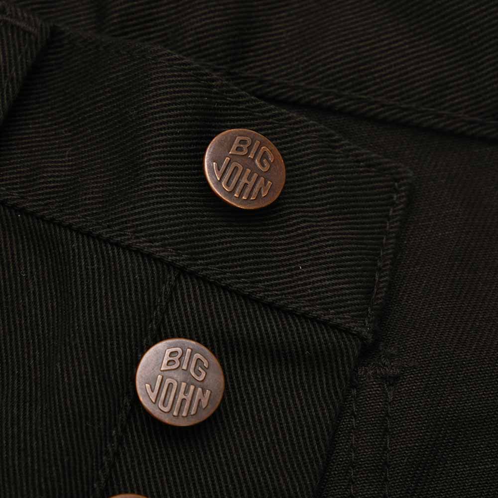 BIG JOHN - BUTTON UP BELL BOTTOM BLACK - MH402B-61A