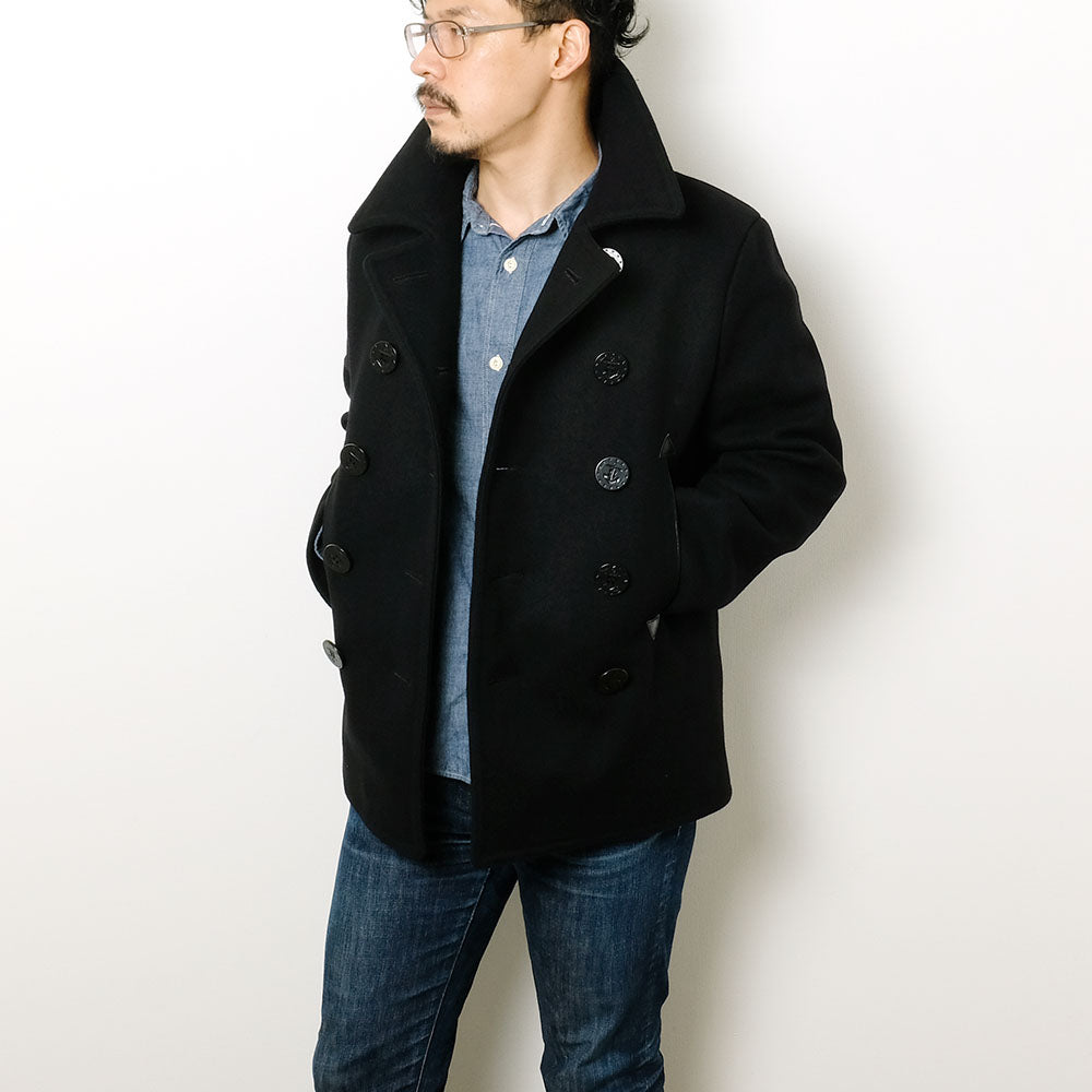 Buzz Rickson's - WILLIAM GIBSON COLLECTION - BLACK PEA COAT - BR12394