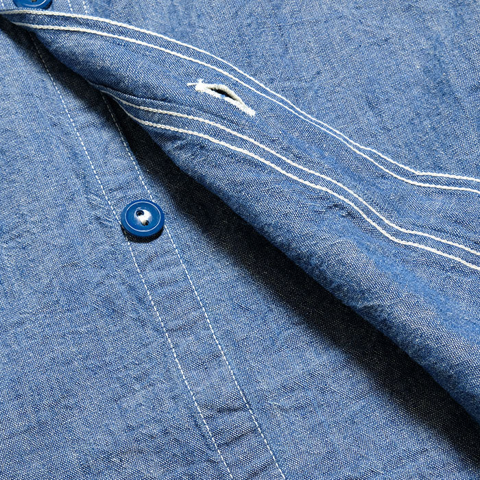 Buzz Rickson's - Blue Chambray Work Shirt - BR25995