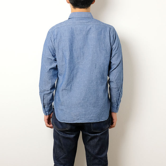 Buzz Rickson's - Blue Chambray Work Shirt - BR25995