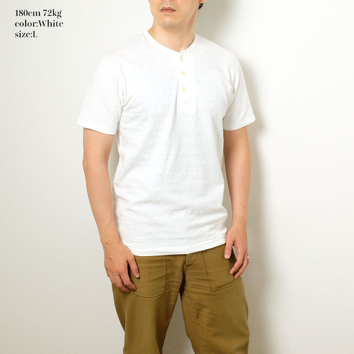 BURGUS PLUS - S/S Henley Neck Tee - HBP-012