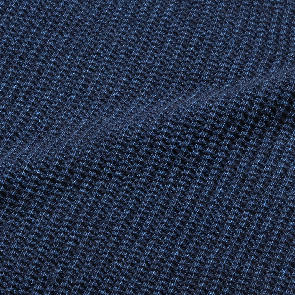 BURGUS PLUS - L/S Turtle Neck Waffle Tee - Indigo Dye - HBP-015TNID-ND