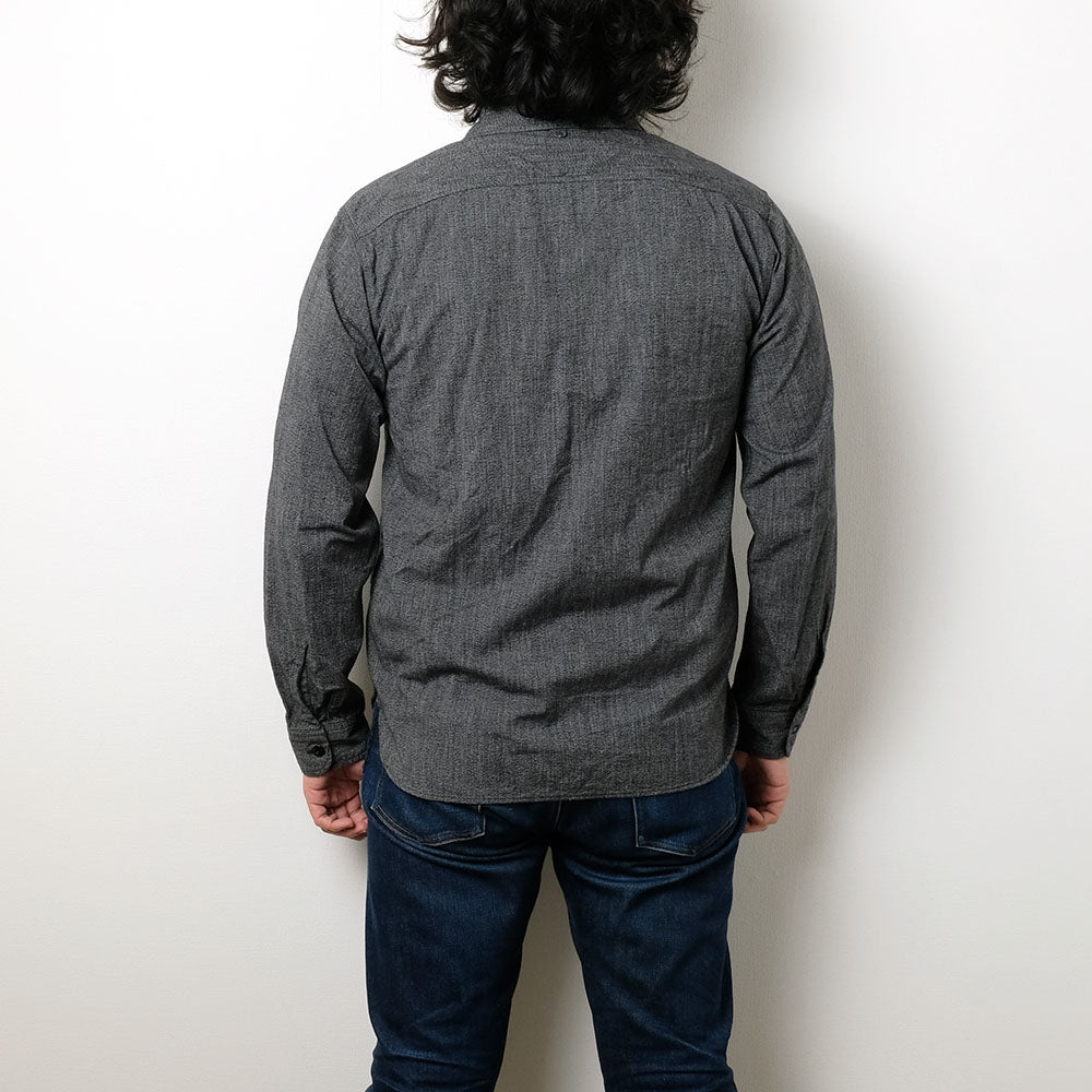 BURGUS PLUS - Heather Chambray Work Shirt - HBP-300CHM