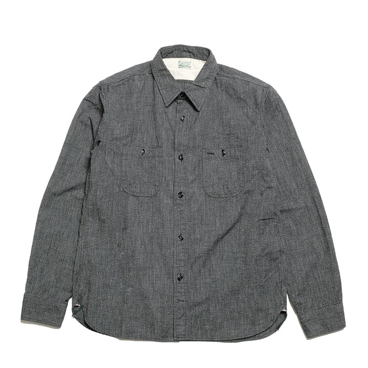 BURGUS PLUS Heather Chambray Work Shirt HBP-300CHM