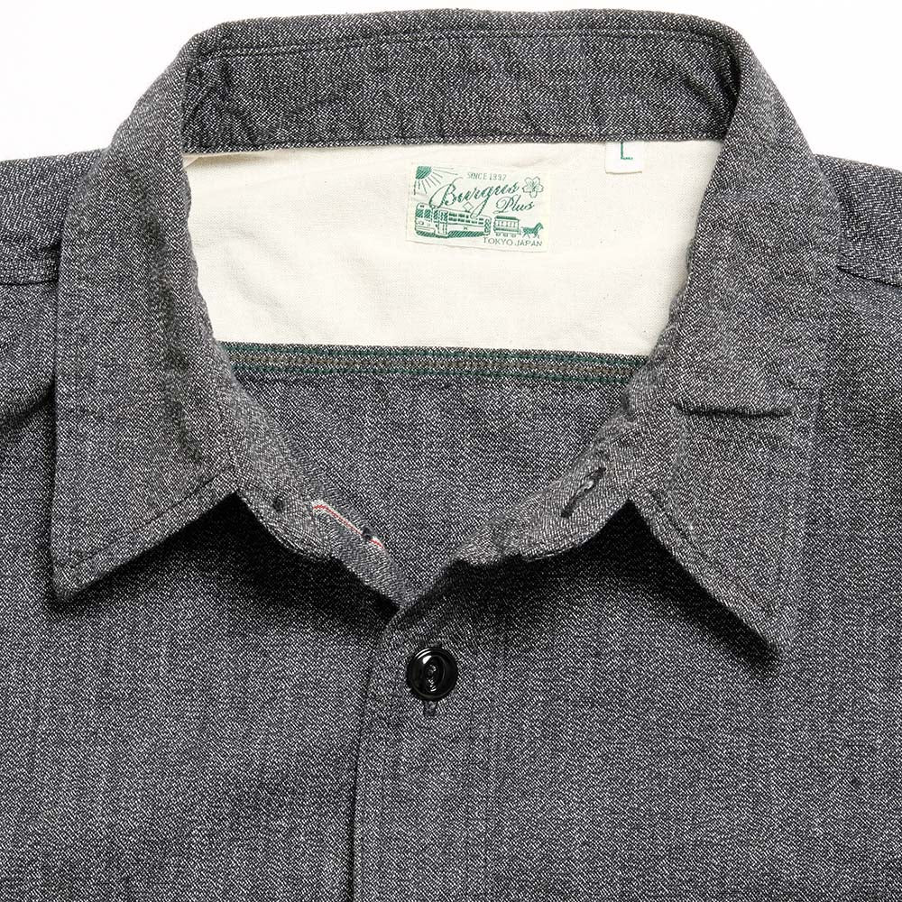 BURGUS PLUS Heather Chambray Work Shirt HBP-300CHM