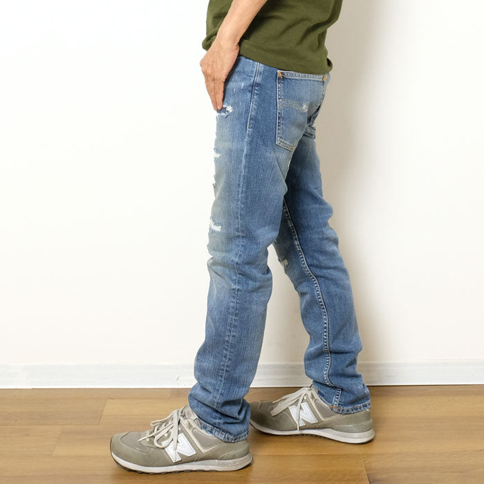 Nudie Jeans<br>THIN FINN WORN IN ECRU<br>113310