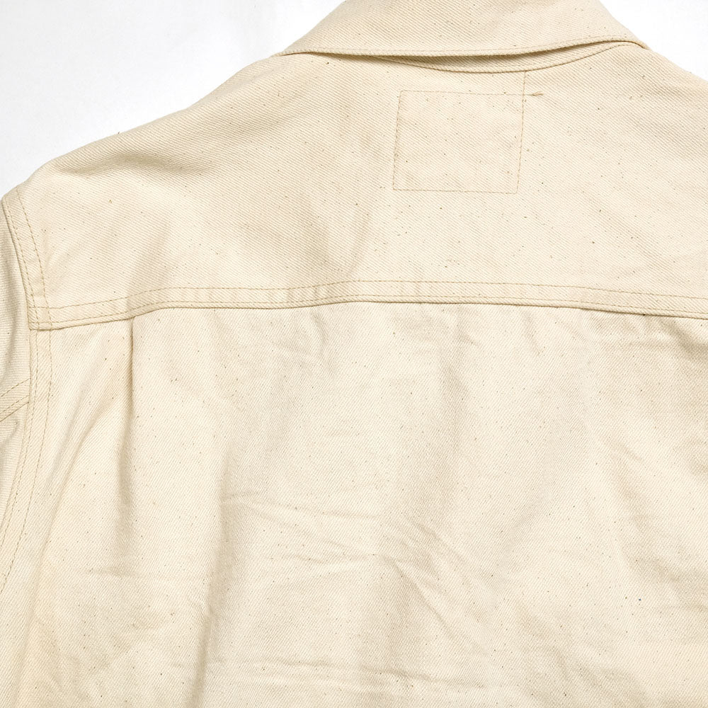 ONI DENIM<br>14oz Organic Cotton White Denim 2nd Type Denim Jacket<br>ONI-02516P