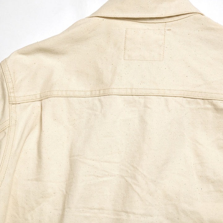 ONI DENIM<br>14oz Organic Cotton White Denim 2nd Type Denim Jacket<br>ONI-02516P
