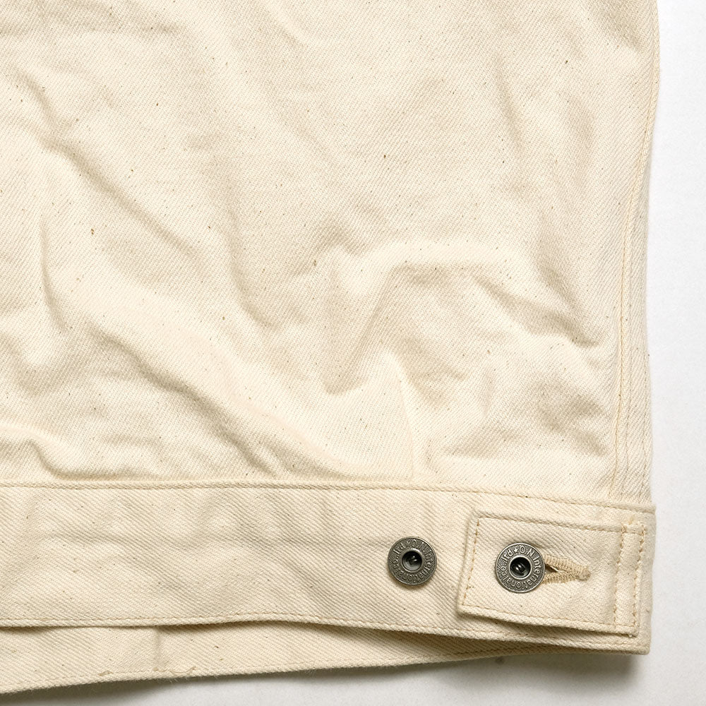 ONI DENIM<br>14oz Organic Cotton White Denim 2nd Type Denim Jacket<br>ONI-02516P
