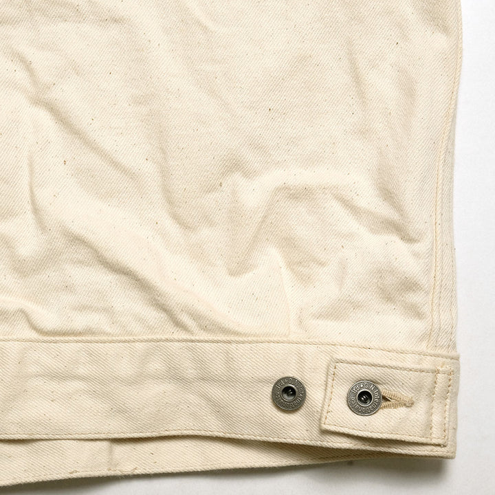 ONI DENIM<br>14oz Organic Cotton White Denim 2nd Type Denim Jacket<br>ONI-02516P