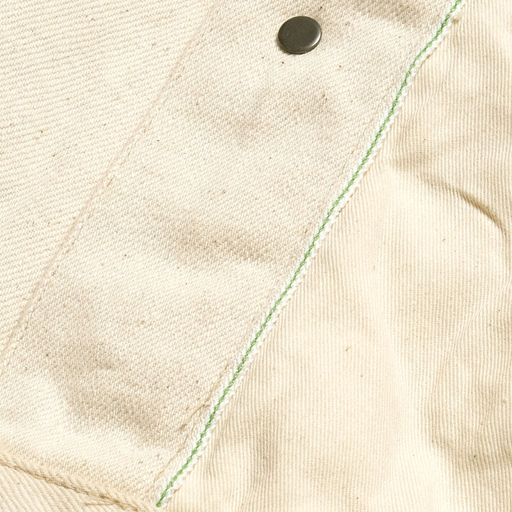 ONI DENIM<br>14oz Organic Cotton White Denim 2nd Type Denim Jacket<br>ONI-02516P