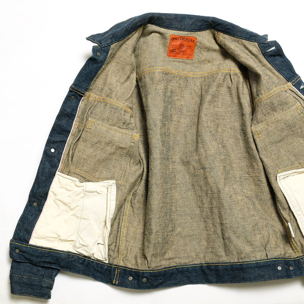 ONI DENIM<br>20oz "鬼秘-ONI Secret-" 2nd Type Denim Jacket<br>ONI-02516P