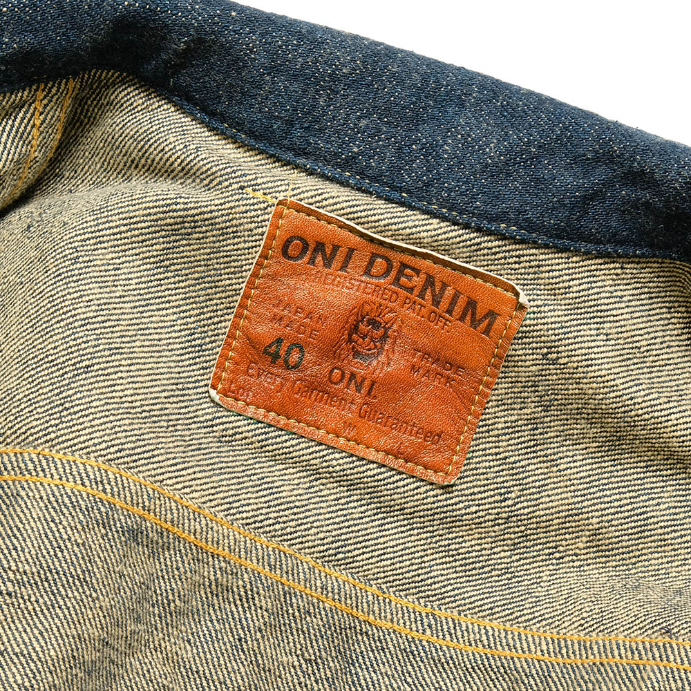 ONI DENIM<br>20oz "鬼秘-ONI Secret-" 2nd Type Denim Jacket<br>ONI-02516P