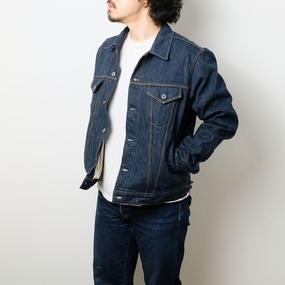 ONI DENIM<br>Semi-Handmade 16oz 天然藍 "SHM-KIWAMI" 3rd Type Denim Jacket<br>ONI-02525P