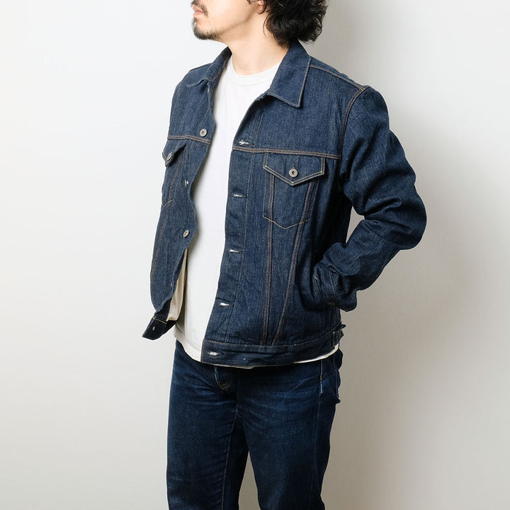 ONI DENIM<br>Semi-Handmade 16oz 天然藍 "SHM-KIWAMI" 3rd Type Denim Jacket<br>ONI-02525P