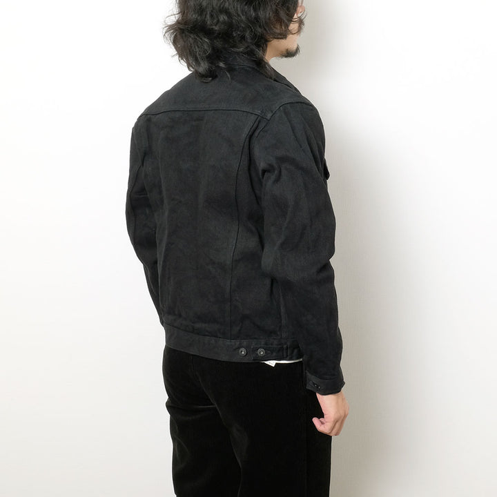 ONI DENIM<br>20oz ONI Secret Denim Dark Indigo x Black 3rd Type Denim Jacket<br>ONI-02527PZR