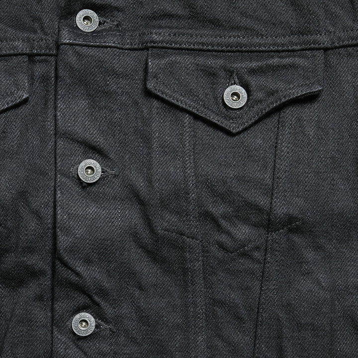 ONI DENIM<br>20oz ONI Secret Denim Dark Indigo x Black 3rd Type Denim Jacket<br>ONI-02527PZR